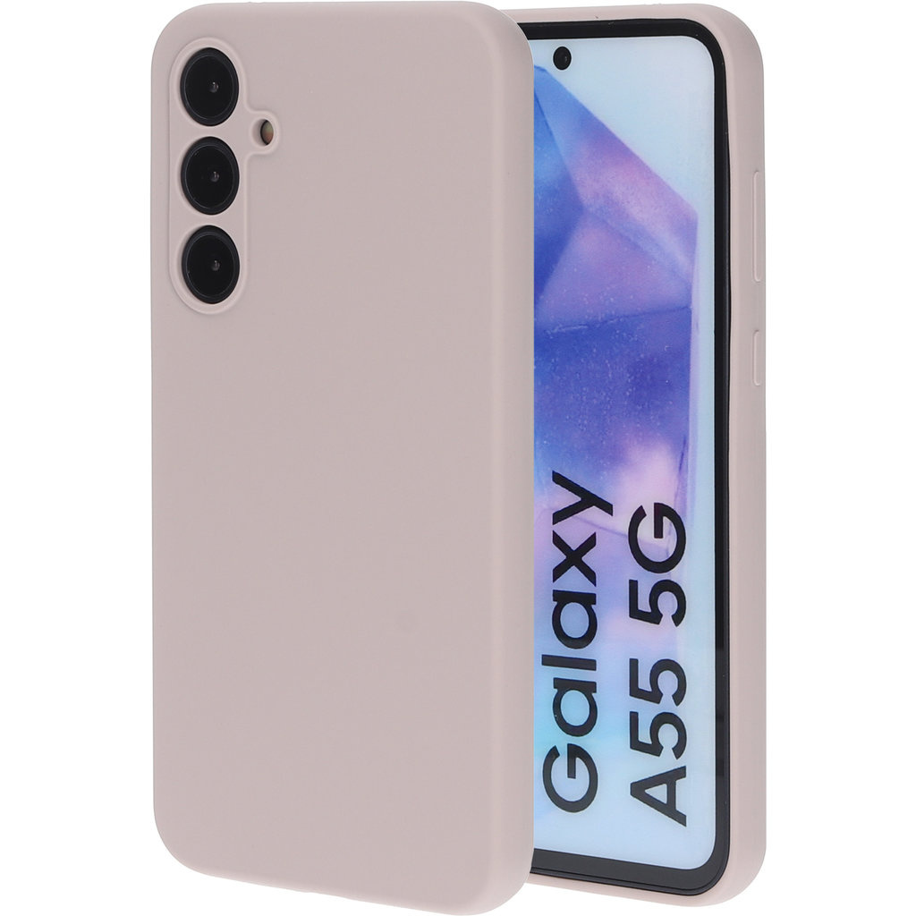 Mobiparts Mobiparts Silicone Cover voor Samsung Galaxy A55 - Soft Salmon