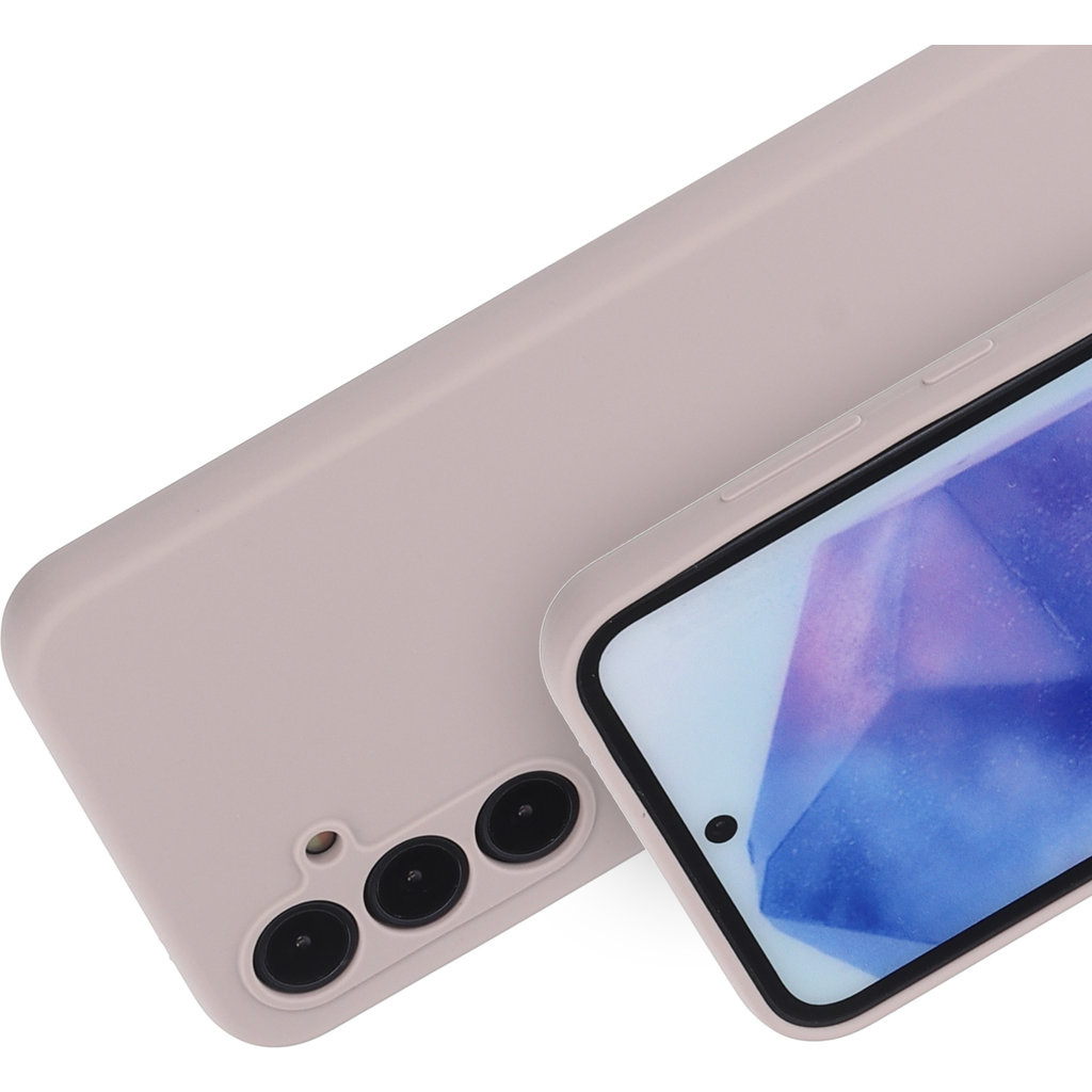 Mobiparts Mobiparts Silicone Cover voor Samsung Galaxy A55 - Soft Salmon