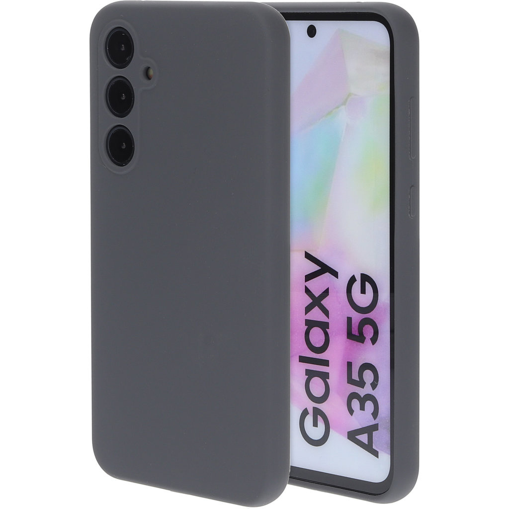 Mobiparts Mobiparts Silicone Cover voor Samsung Galaxy A35 - Urban Grey