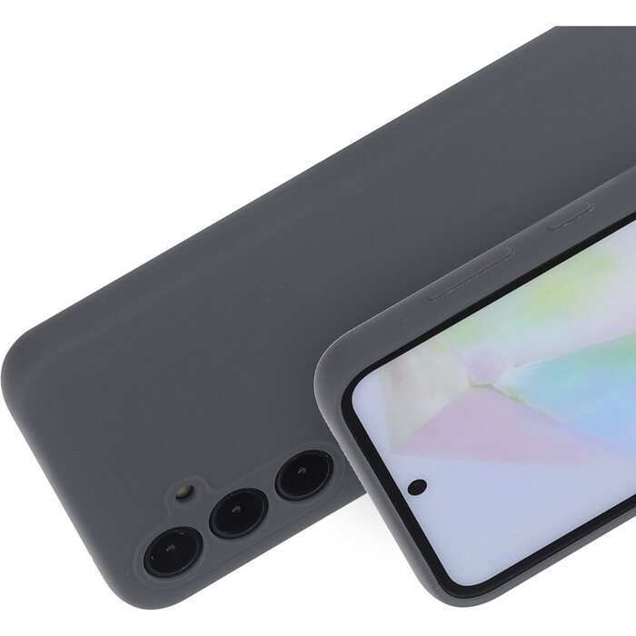 Mobiparts Mobiparts Silicone Cover voor Samsung Galaxy A35 - Urban Grey