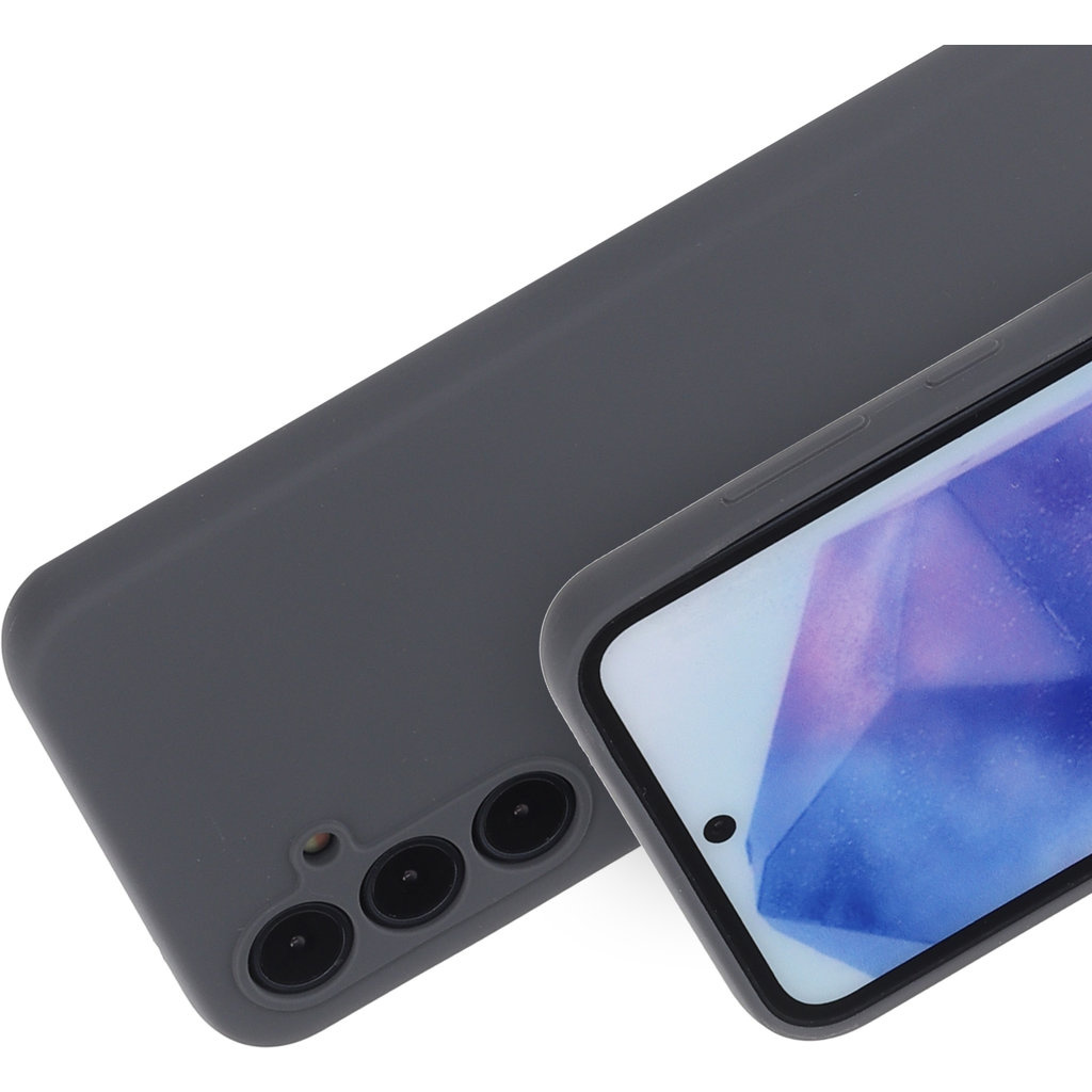 Mobiparts Mobiparts Siliconen Cover voor Samsung Galaxy A55 - Urban Grey