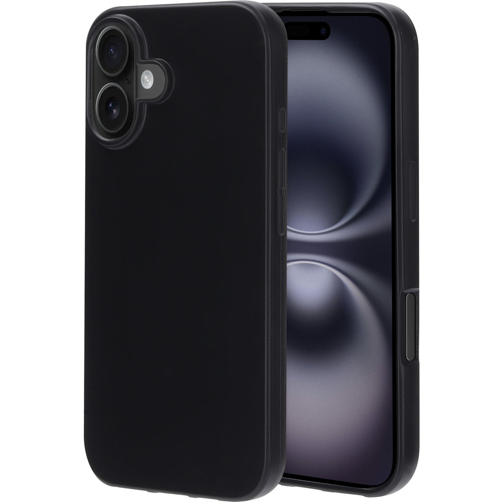 Mobiparts Mobiparts Classic TPU Case voor iPhone 16 - Matzwart Back Cover