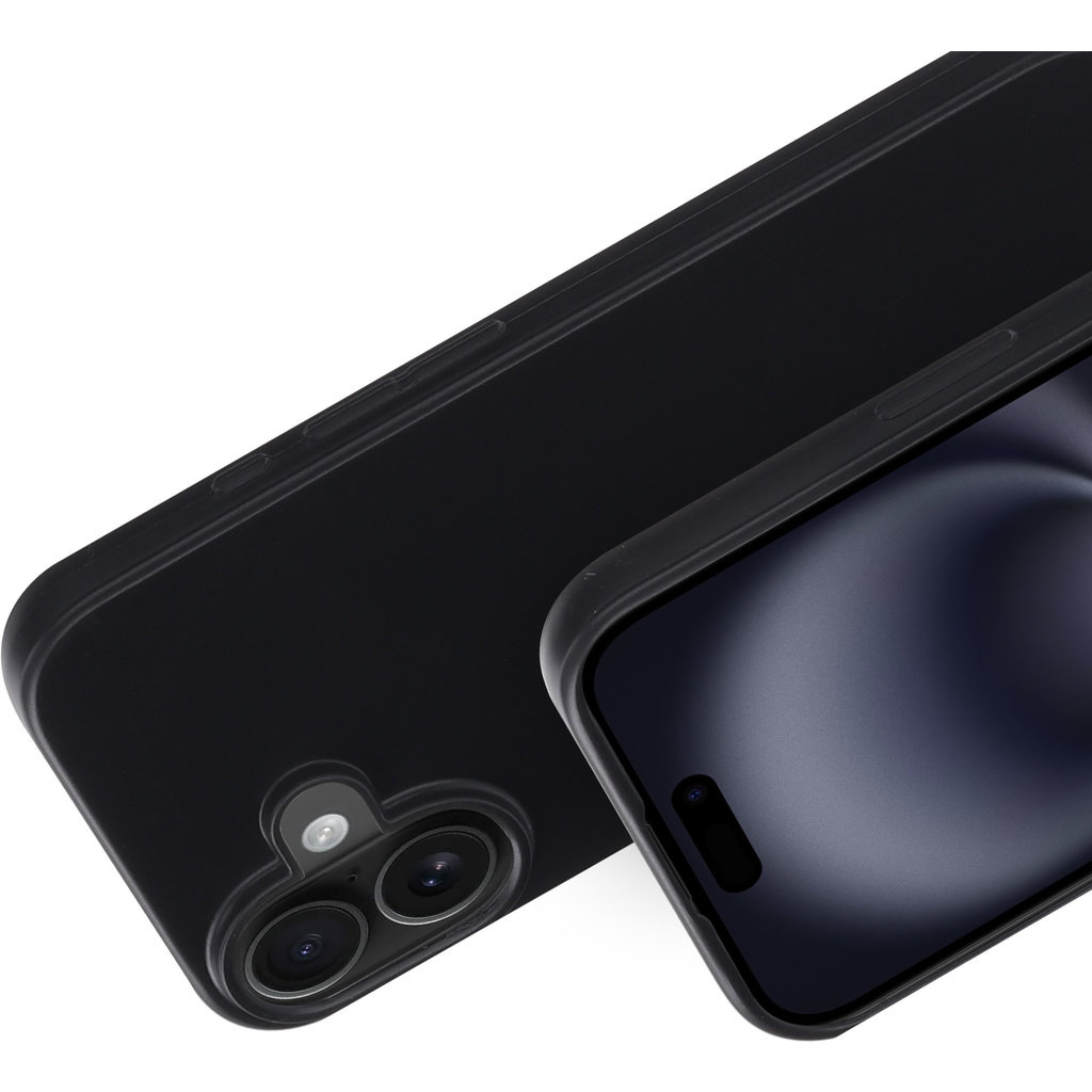 Mobiparts Mobiparts Classic TPU Case voor iPhone 16 - Matzwart Back Cover