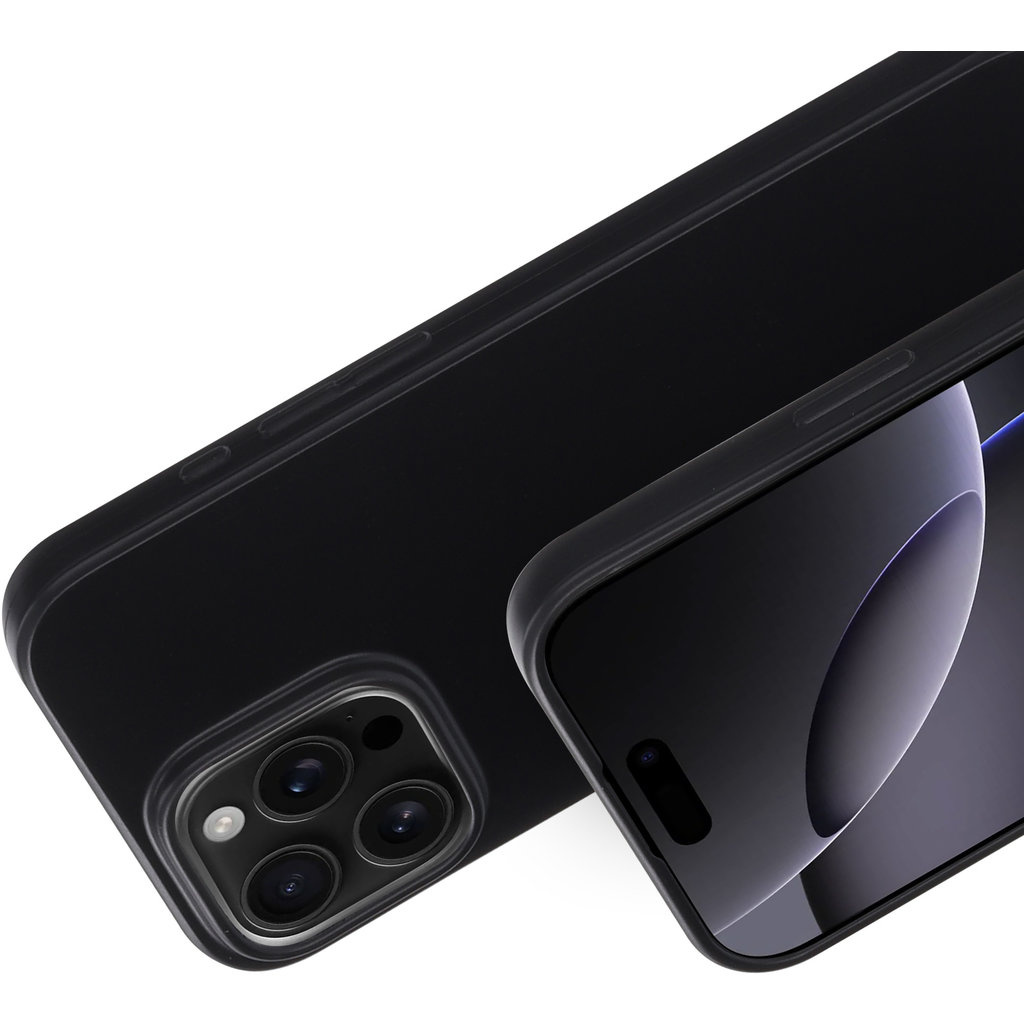 Mobiparts Mobiparts Classic TPU Case voor iPhone 16 Pro Max - Mat Zwart