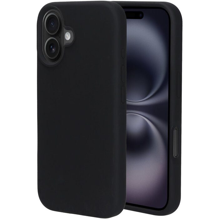 Mobiparts Mobiparts Silicone Cover voor Apple iPhone 16 - Zwart