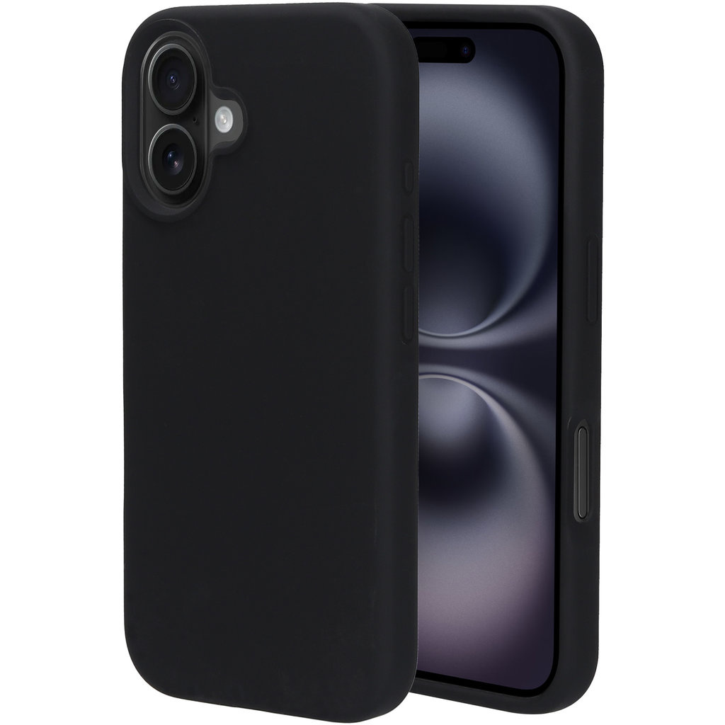 Mobiparts Mobiparts Silicone Cover voor Apple iPhone 16 - Zwart