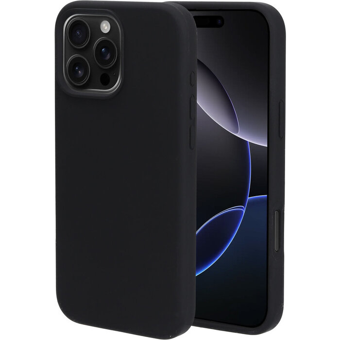 Mobiparts Mobiparts Silicone Cover voor iPhone 16 Pro Max - Zwart