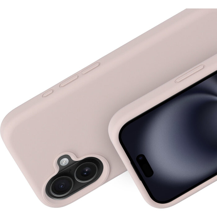 Mobiparts Mobiparts Siliconen Hoesje Apple iPhone 16 - Soft Salmon