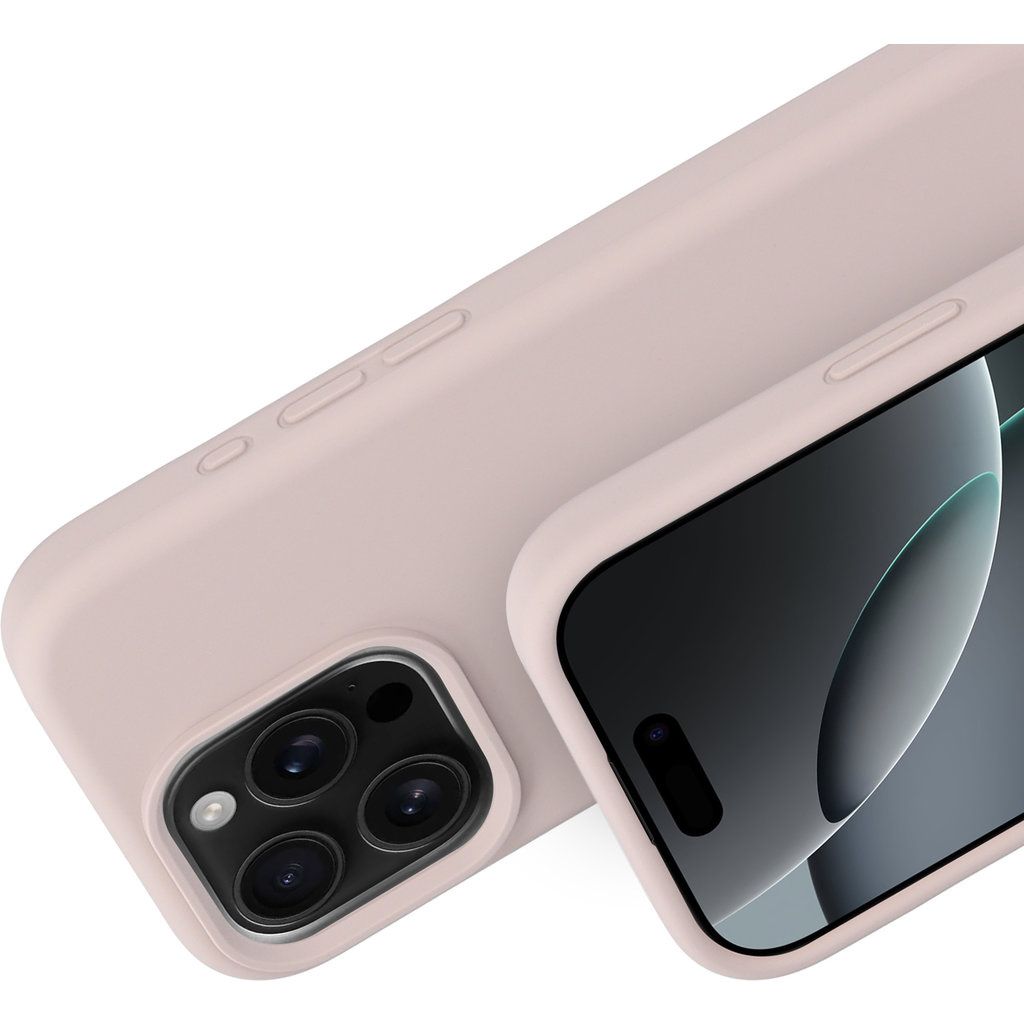Mobiparts Mobiparts Silicone Cover voor iPhone 16 Pro - Soft Salmon