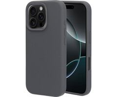 Mobiparts Mobiparts Silicone Cover voor iPhone 16 Pro - Urban Grey