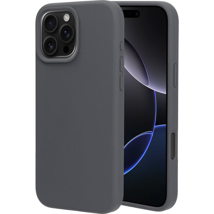 Mobiparts Mobiparts Silicone Cover voor Apple iPhone 16 Pro Max - Urban Grey