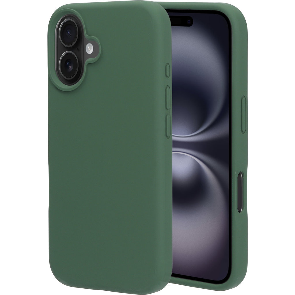 Mobiparts Mobiparts Silicone Cover voor Apple iPhone 16 - Forest Green