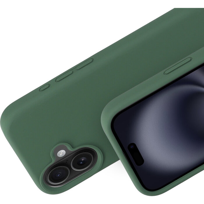 Mobiparts Mobiparts Silicone Cover voor Apple iPhone 16 - Forest Green