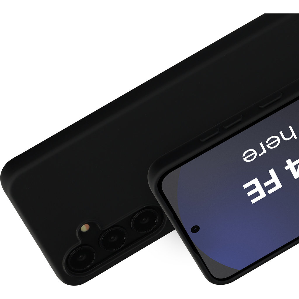 Mobiparts Mobiparts Silicone Cover voor Samsung Galaxy S24 FE - Zwart