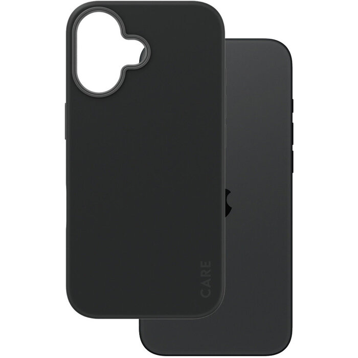 CARE by PanzerGlass PanzerGlass CARE Case Apple iPhone 16 - Zwart met MagSafe