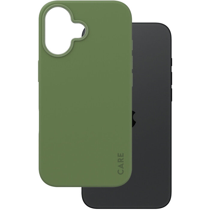 CARE by PanzerGlass CARE by PanzerGlass Fashionable Case Green w. MagSafe iPhone 16