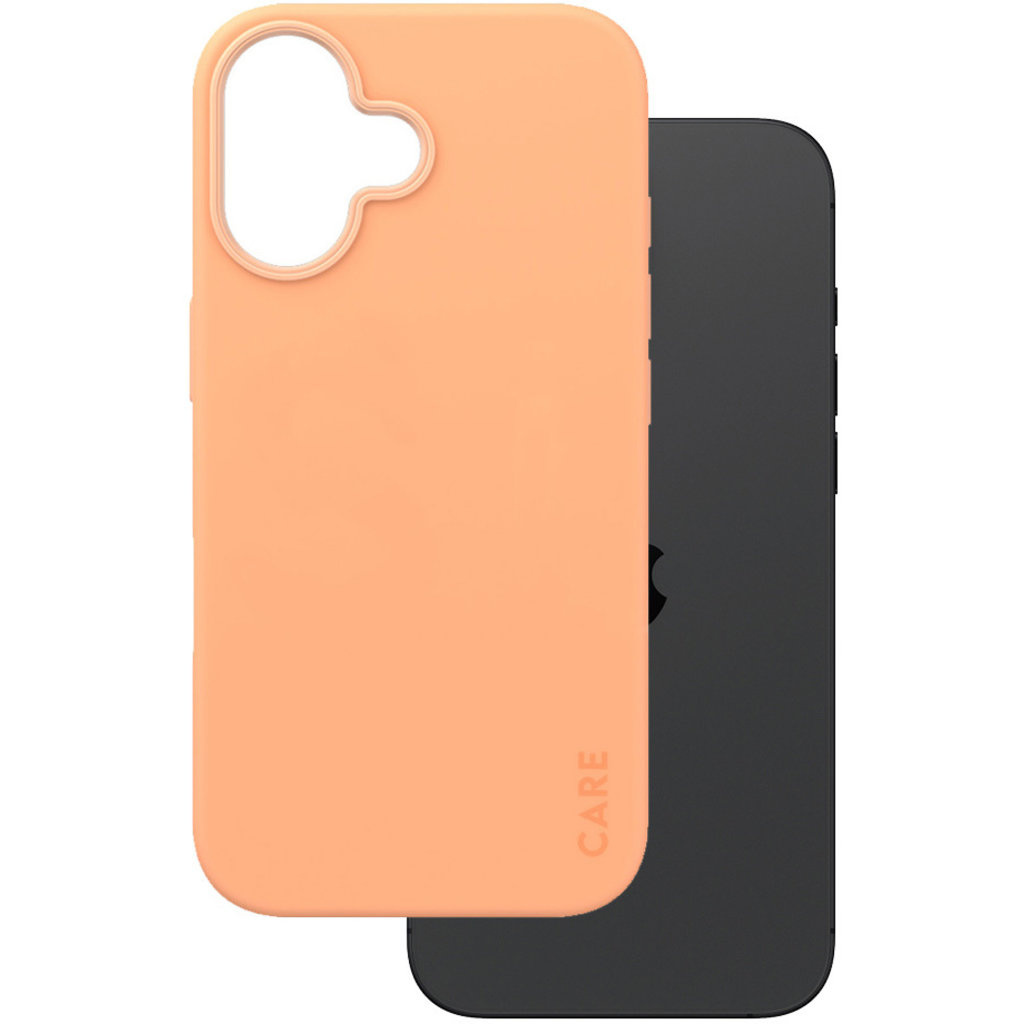 CARE by PanzerGlass CARE by PanzerGlass Fashionable Case iPhone 16 - Peachy met MagSafe