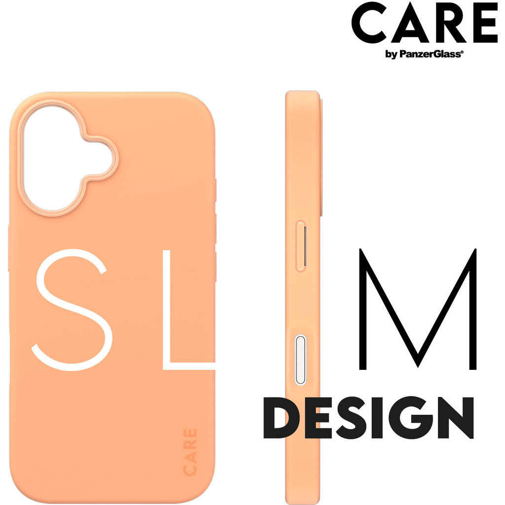 CARE by PanzerGlass CARE by PanzerGlass Fashionable Case iPhone 16 - Peachy met MagSafe, foto 5 van 5