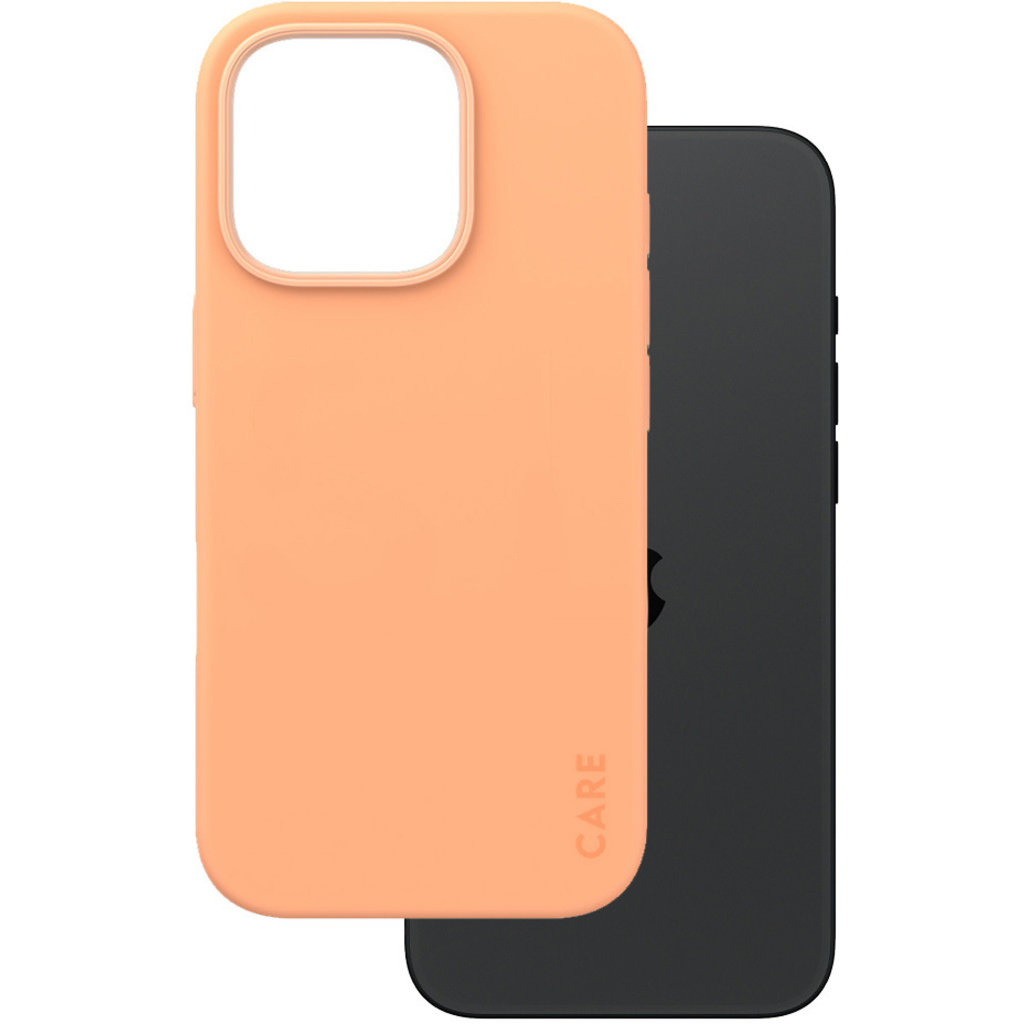 CARE by PanzerGlass PanzerGlass CARE MagSafe Case voor iPhone 16 Pro - Peachy