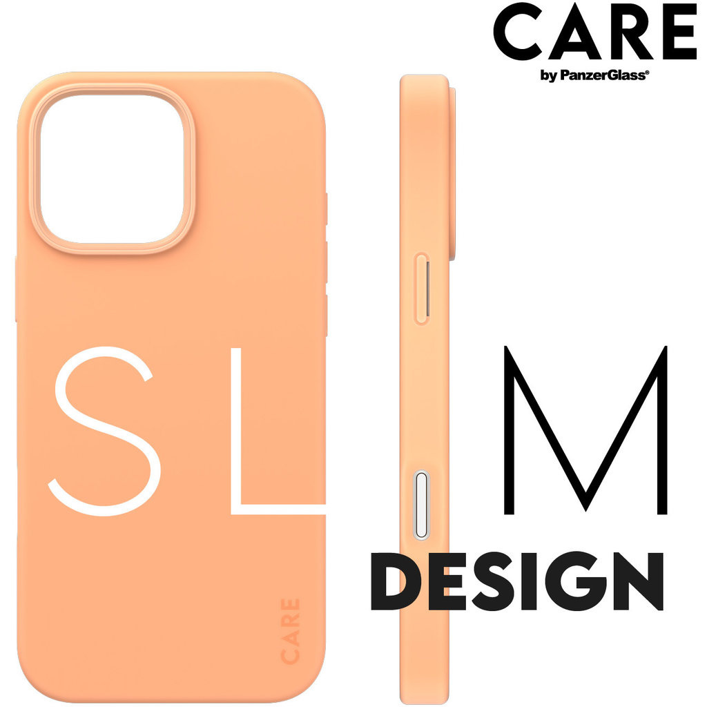 CARE by PanzerGlass PanzerGlass CARE Case voor iPhone 16 Pro Max - MagSafe - Peachy