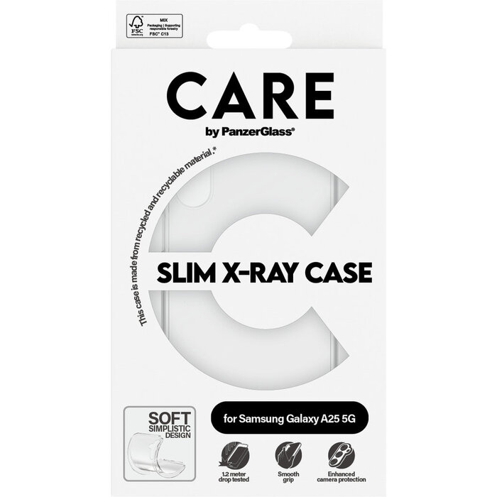 CARE by PanzerGlass PanzerGlass CARE Case Samsung Galaxy A25 5G - Transparant