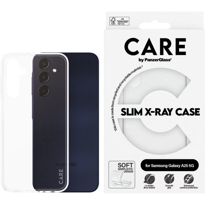 CARE by PanzerGlass PanzerGlass CARE Case Samsung Galaxy A25 5G - Transparant