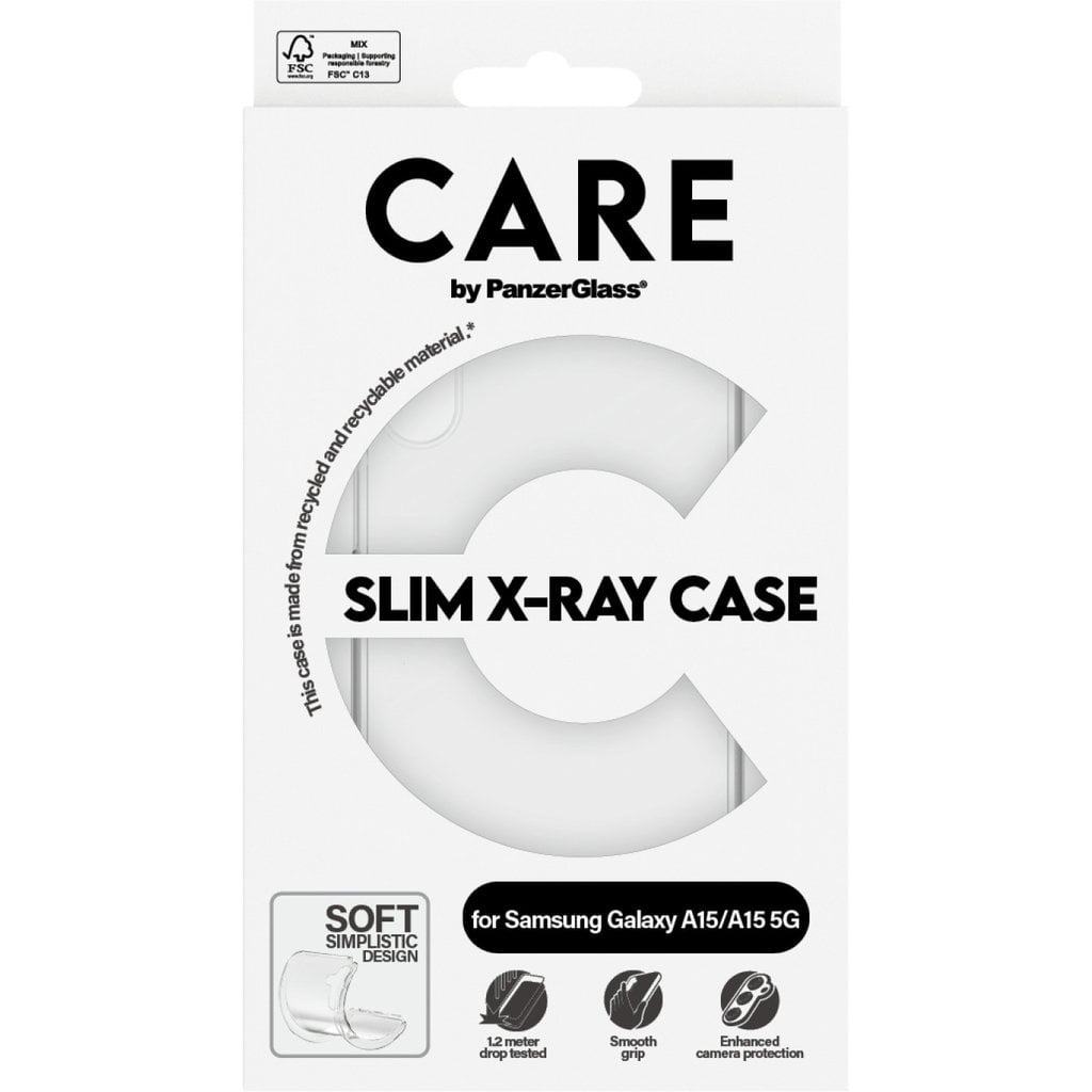 CARE by PanzerGlass PanzerGlass CARE Case Samsung Galaxy A15 / A15 5G - Transparant, foto 2 van 3