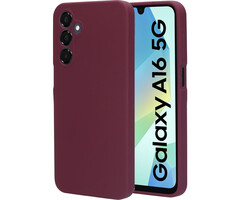 Mobiparts Mobiparts Siliconen Cover voor Samsung Galaxy A16 - Plum Red