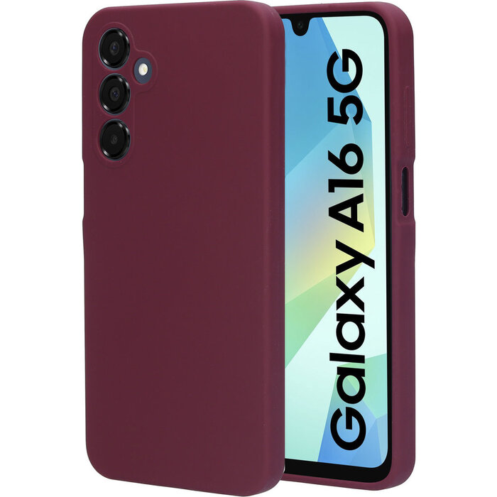 Mobiparts Mobiparts Siliconen Cover voor Samsung Galaxy A16 - Plum Red