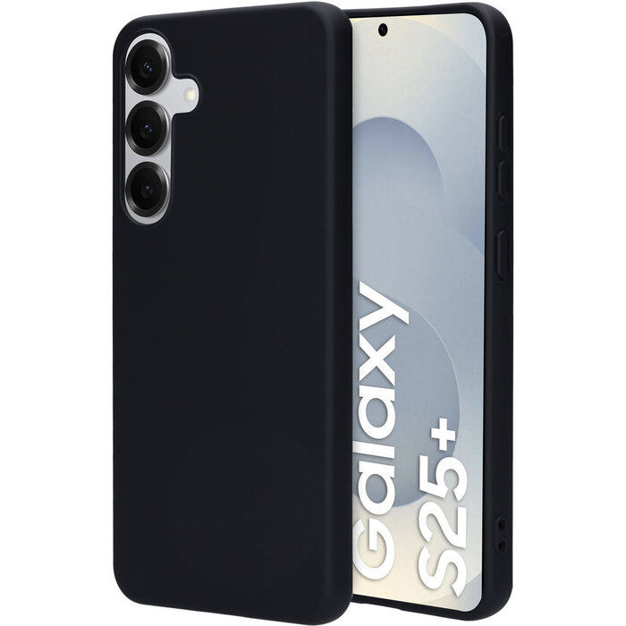 Mobiparts Mobiparts Siliconen Cover voor Samsung Galaxy S25 Plus - Zwart