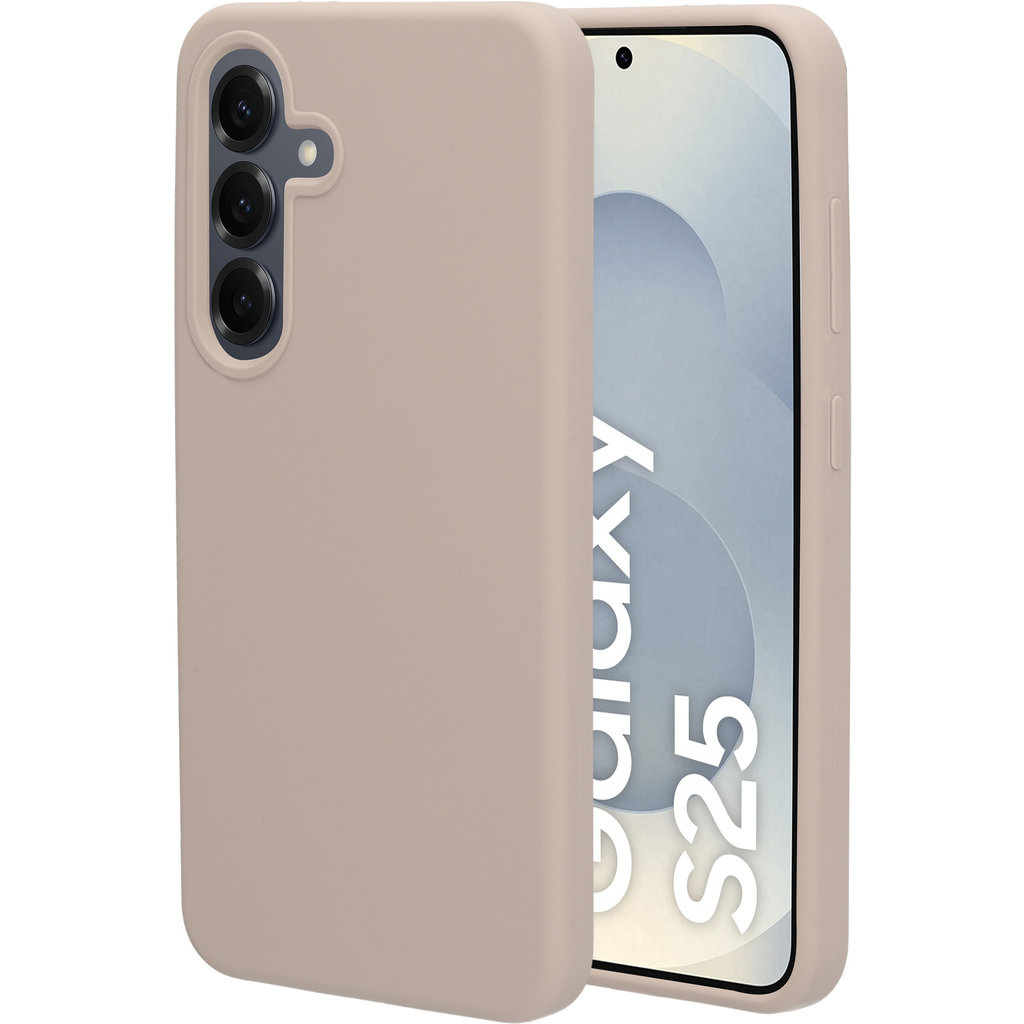 Mobiparts Mobiparts Silicone Cover voor Samsung Galaxy S25 - Soft Salmon