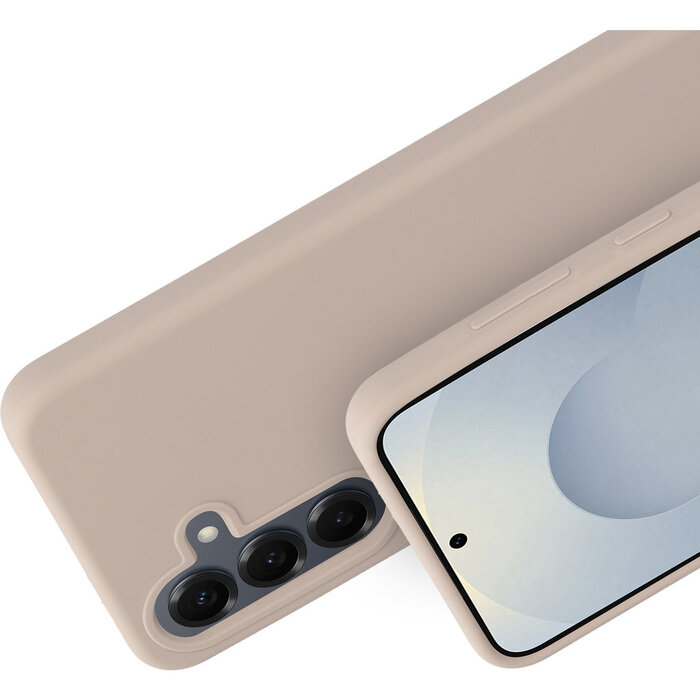 Mobiparts Mobiparts Silicone Cover Samsung Galaxy S25 Soft Salmon