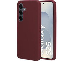 Mobiparts Mobiparts Silicone Cover voor Samsung Galaxy S25 - Plum Red
