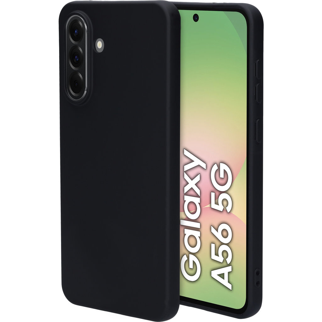 Mobiparts Mobiparts Silicone Cover voor Samsung Galaxy A56 - Zwart