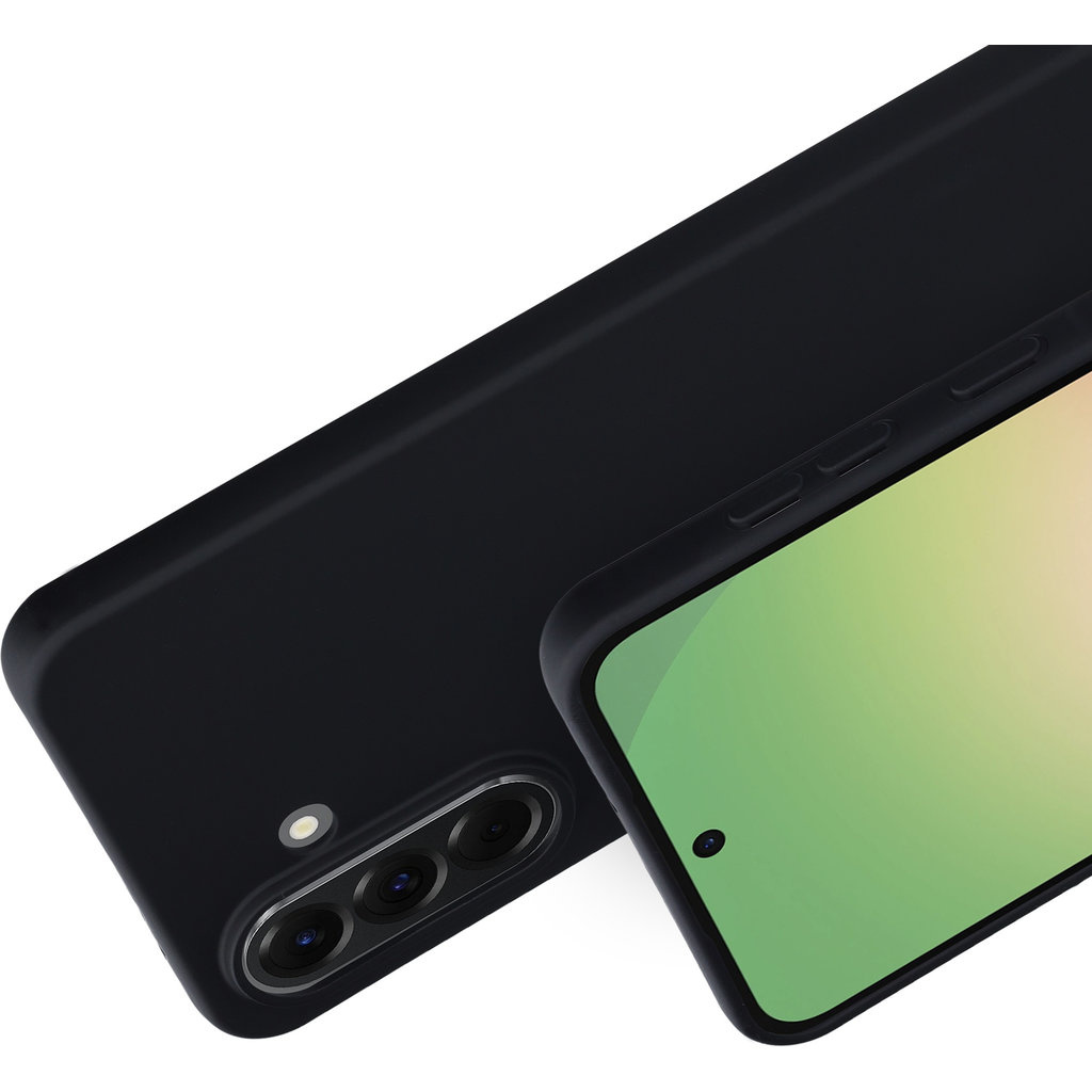 Mobiparts Mobiparts Silicone Cover voor Samsung Galaxy A56 - Zwart