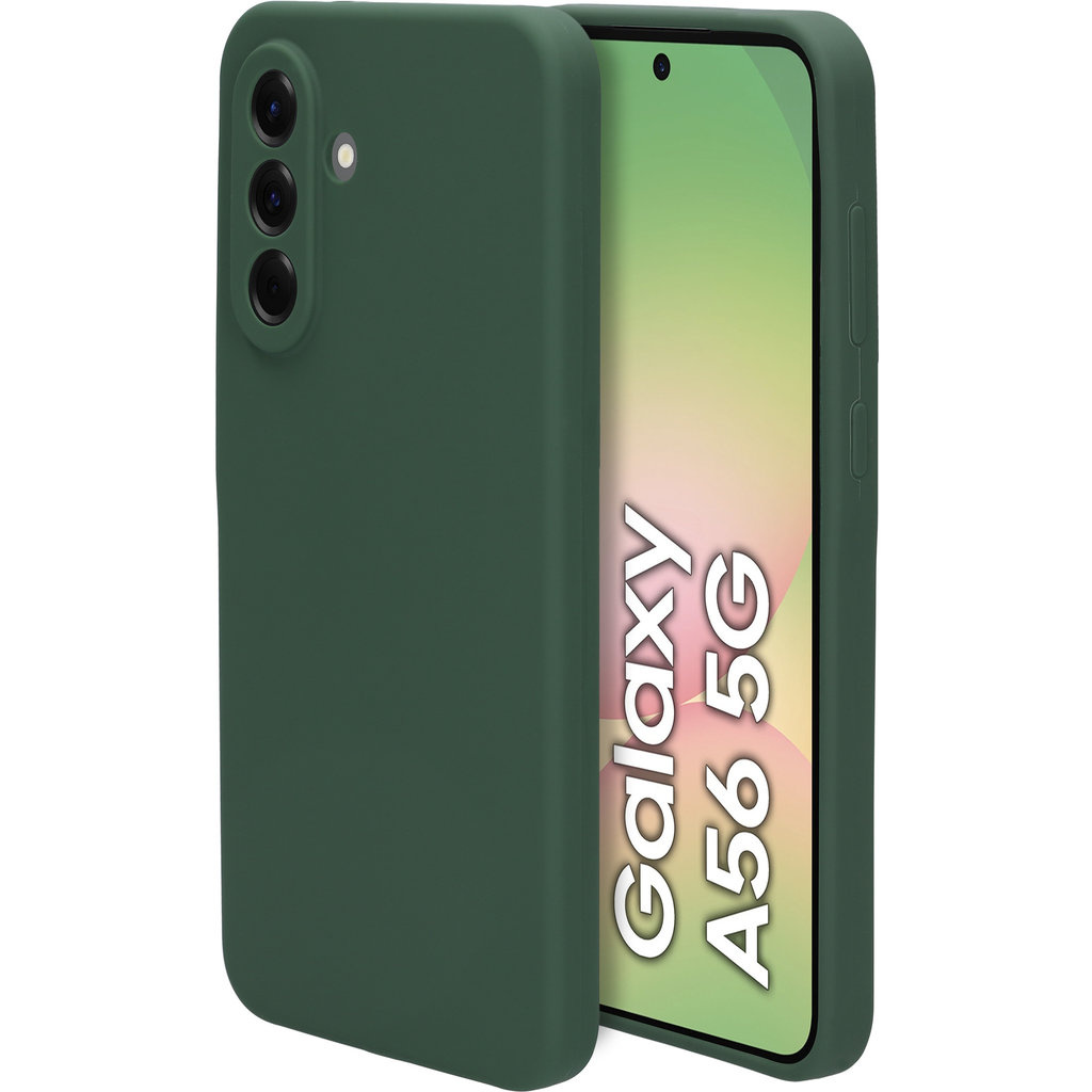Mobiparts Mobiparts Silicone Cover voor Samsung Galaxy A56 - Forest Green