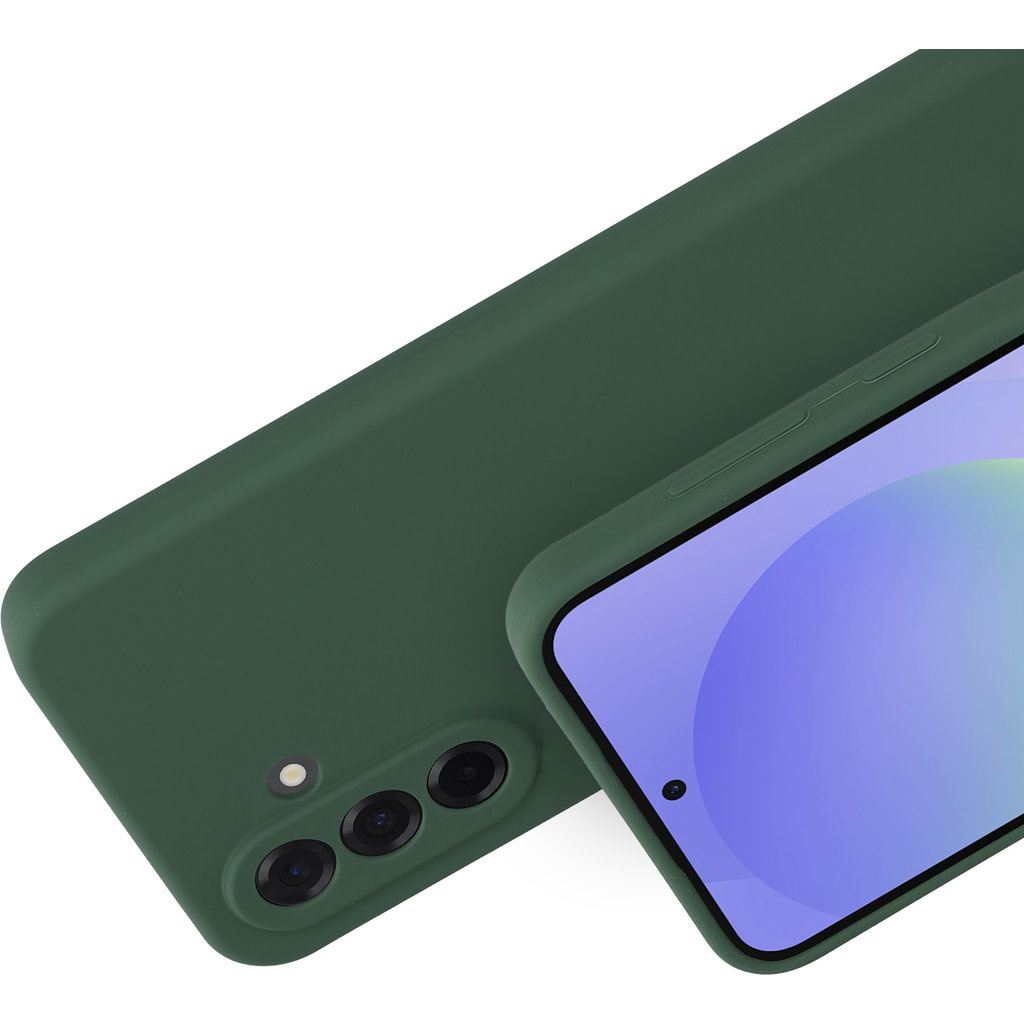 Mobiparts Mobiparts Silicone Cover voor Samsung Galaxy A36 - Forest Green