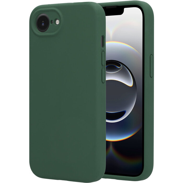 Mobiparts Mobiparts Silicone Cover voor Apple iPhone 17e / 16e - Forest Green