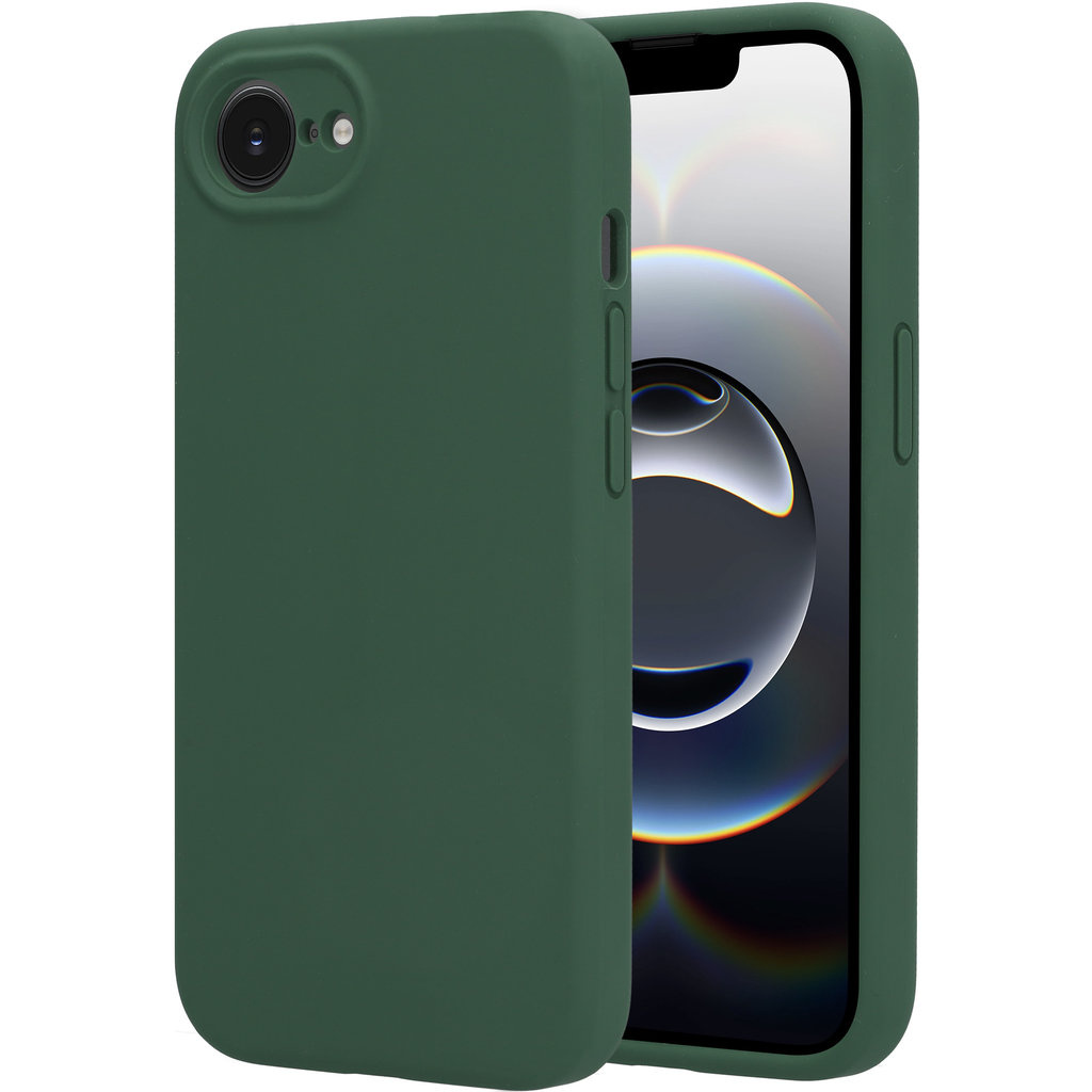 Mobiparts Mobiparts Silicone Cover voor Apple iPhone 17e / 16e - Forest Green