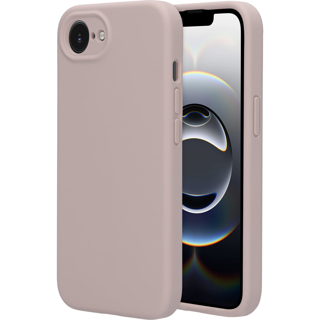 Mobiparts Mobiparts Siliconen Cover voor iPhone 17e / 16e - Soft Salmon