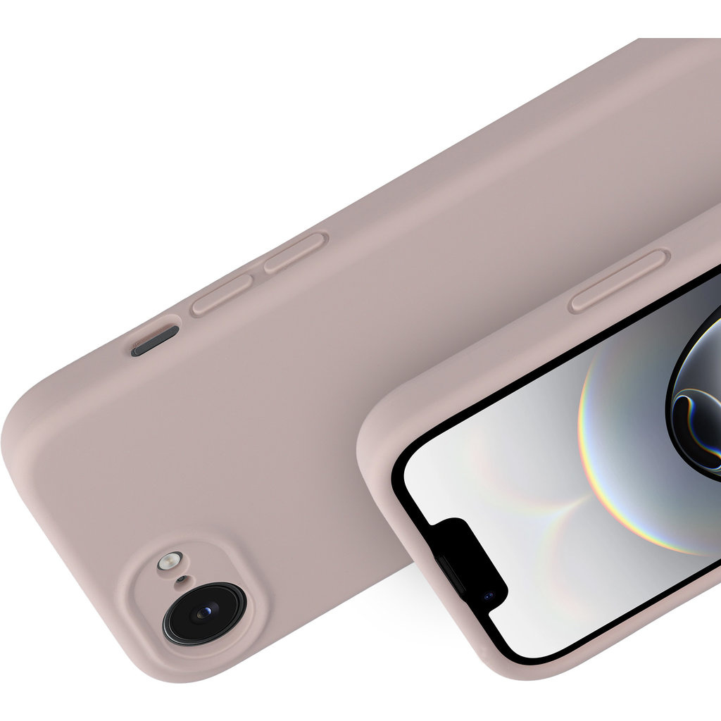 Mobiparts Mobiparts Siliconen Cover voor iPhone 17e / 16e - Soft Salmon