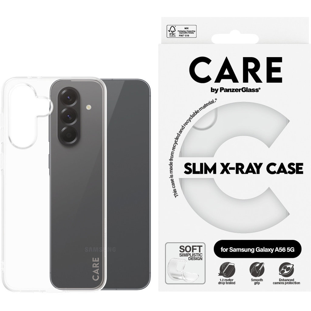CARE by PanzerGlass CARE by PanzerGlass Fashionable Case Transparent X-Ray Soft Basic Samsung A56, foto 3 van 5