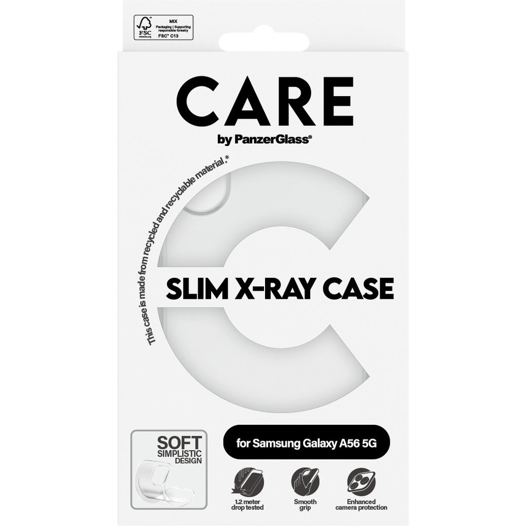 CARE by PanzerGlass CARE by PanzerGlass Fashionable Case Transparent X-Ray Soft Basic Samsung A56, foto 4 van 5