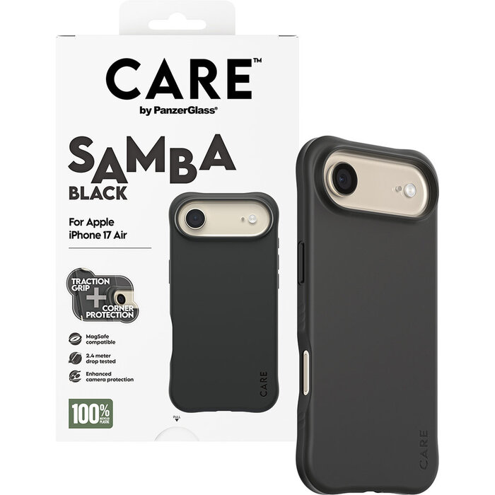 CARE by PanzerGlass PanzerGlass CARE Samba MagSafe Hoesje voor iPhone Air - Zwart