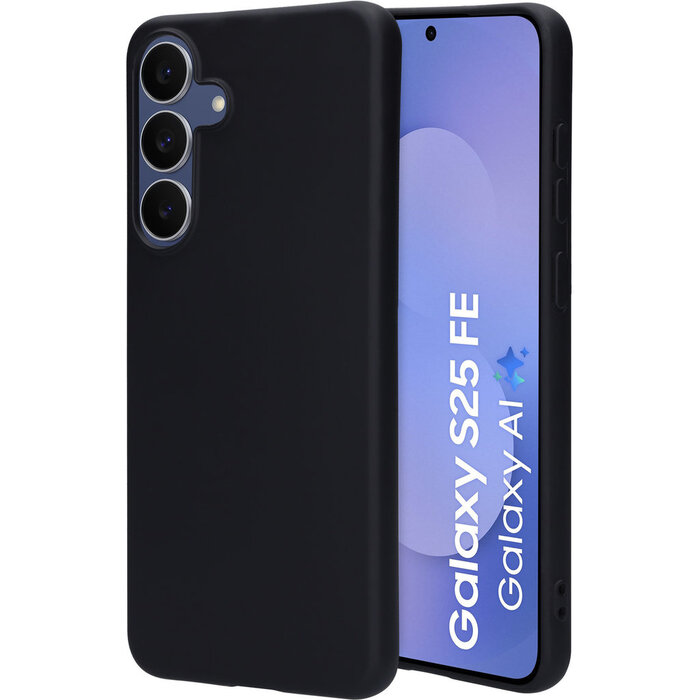 Mobiparts Mobiparts Silicone Cover voor Samsung Galaxy S25 FE - Zwart