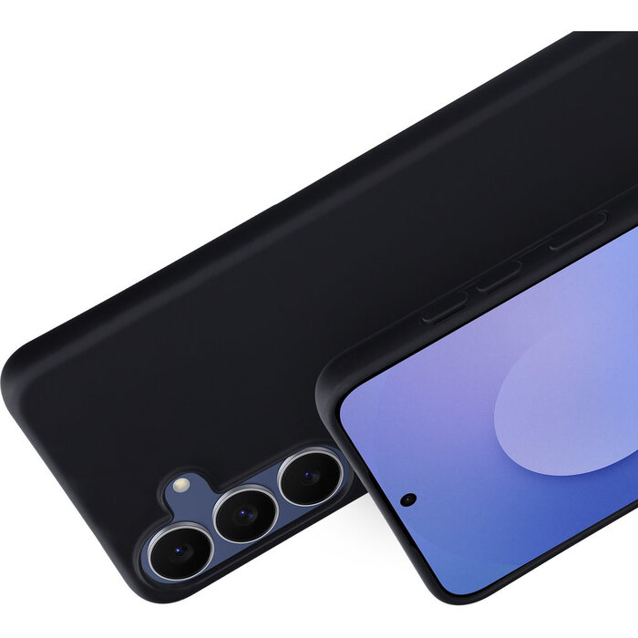 Mobiparts Mobiparts Silicone Cover voor Samsung Galaxy S25 FE - Zwart