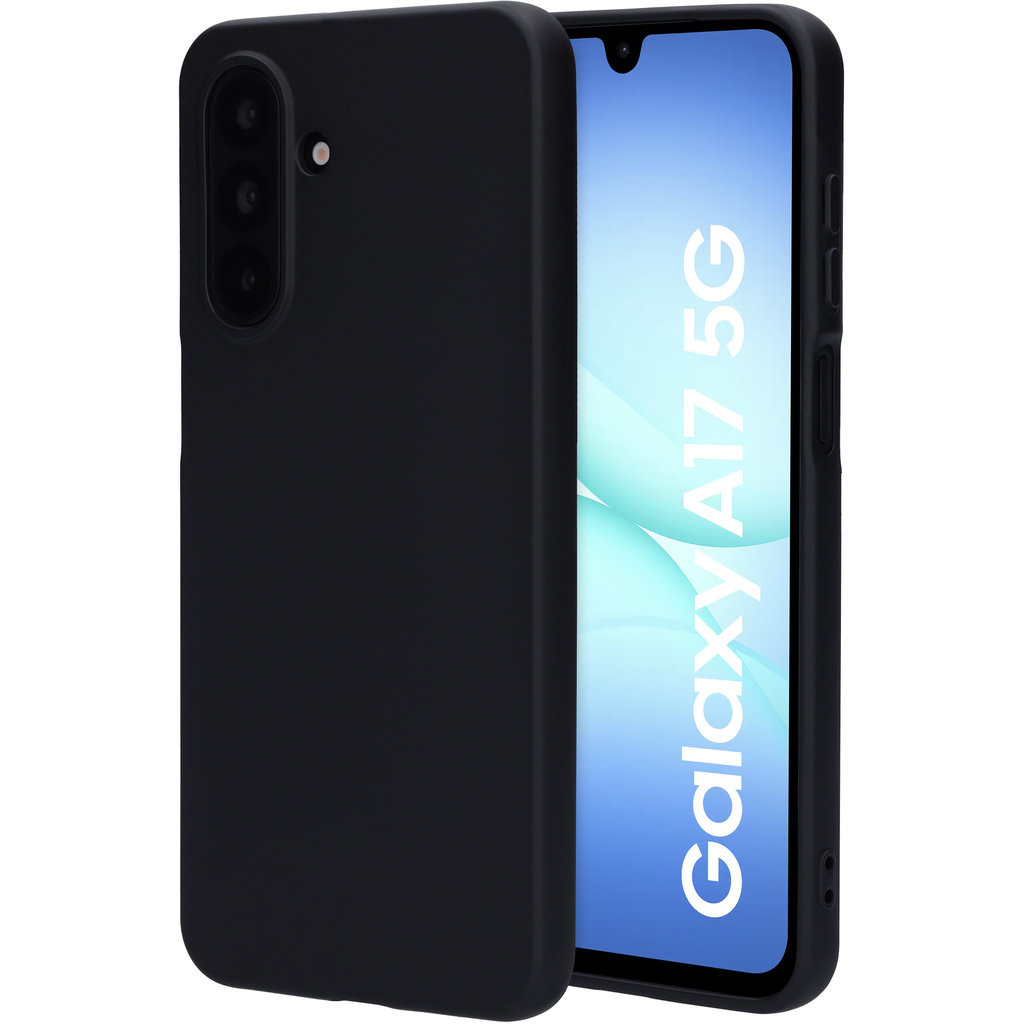 Mobiparts Mobiparts Silicone Cover voor Samsung Galaxy A17 - Zwart