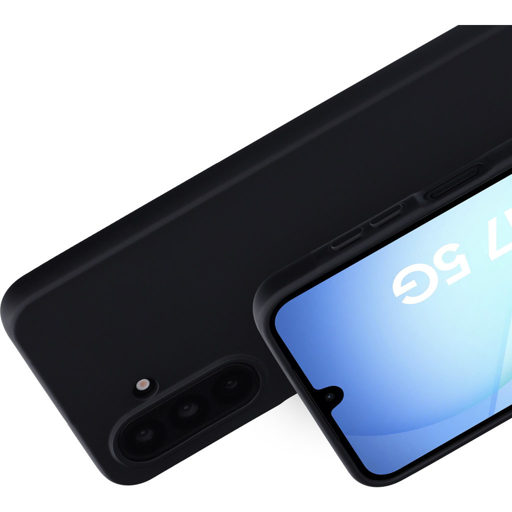 Mobiparts Mobiparts Silicone Cover voor Samsung Galaxy A17 - Zwart