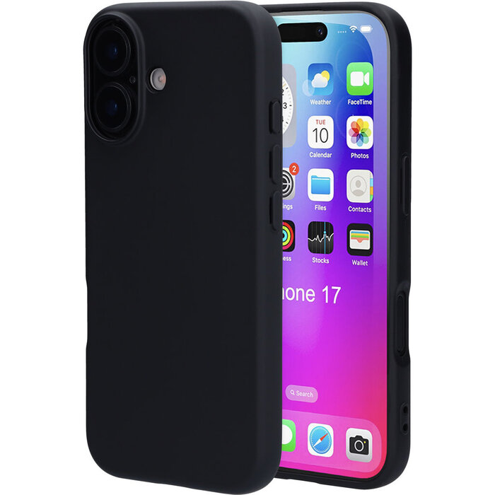 Mobiparts Mobiparts Silicone Cover voor Apple iPhone 17 - Zwart