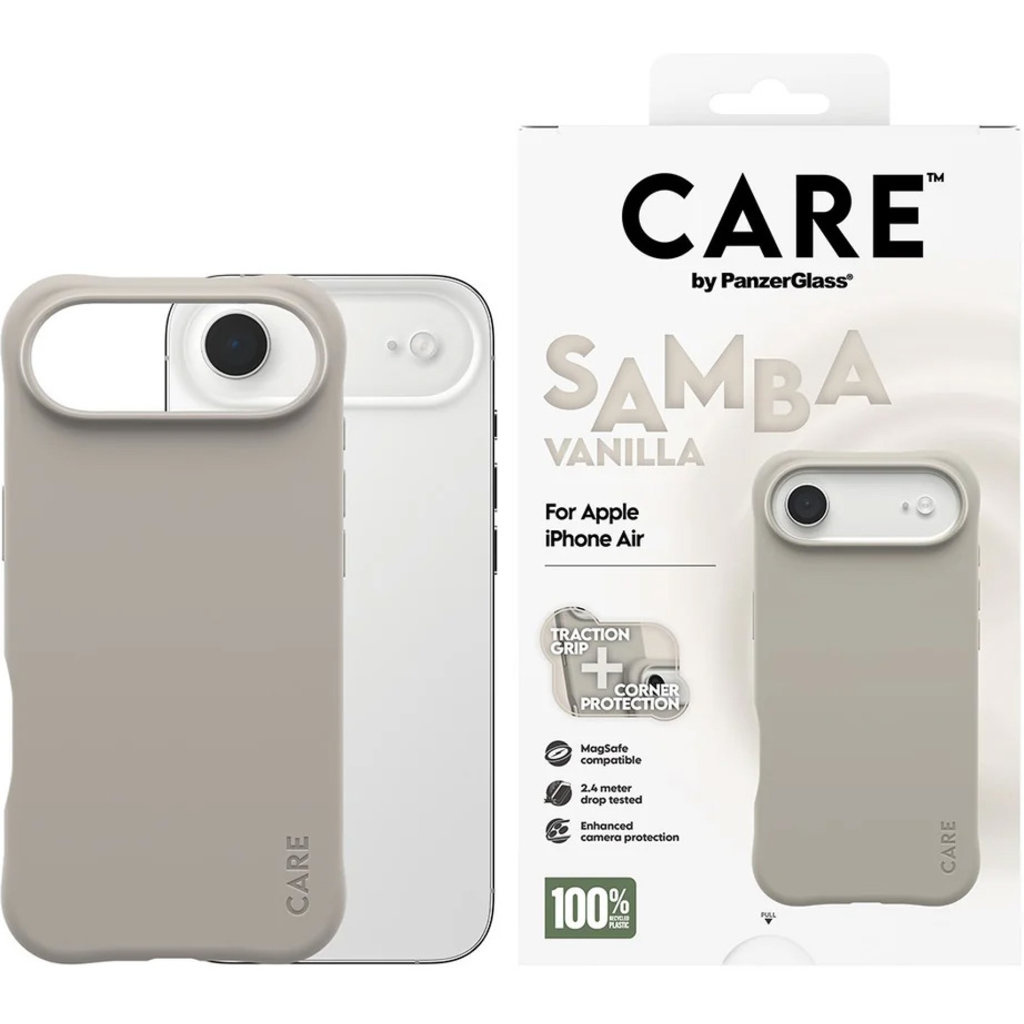 CARE by PanzerGlass PanzerGlass CARE MagSafe Case voor iPhone Air - Samba Vanilla